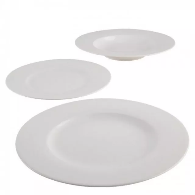 Villeroy & Boch, Basic White, Servizio Piatti 12 pezzi, Porcellana