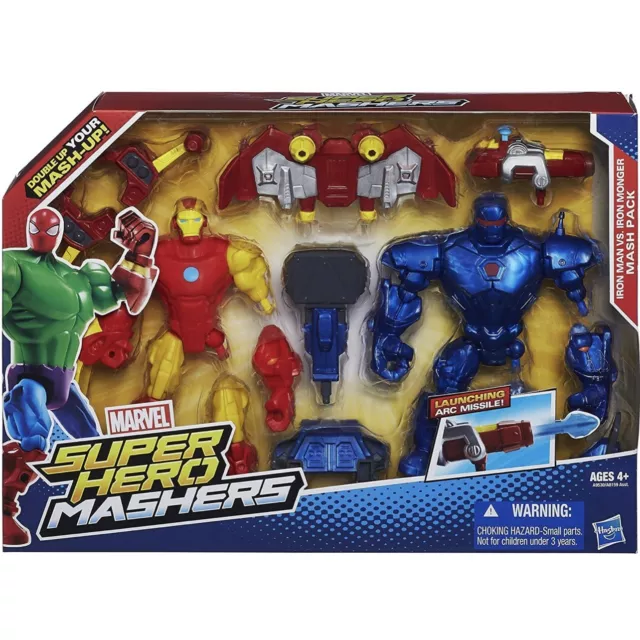 Marvel Figurines Super Hero Mashers Iron Man vs. Iron Monger Mash Pack