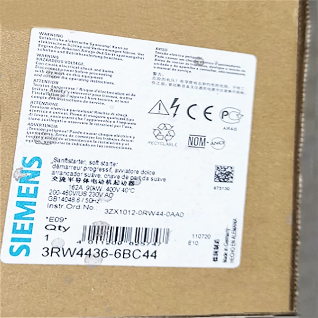 UN NUOVO Siemens 3RW4436-6BC44 Soft Starter 3RW44366BC44