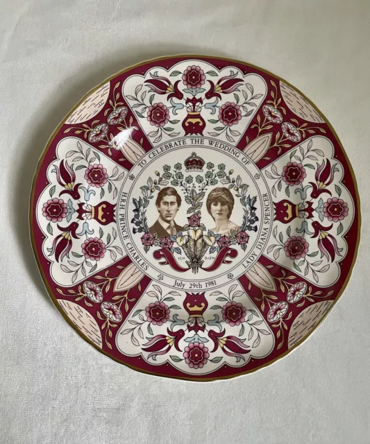 Mason’s Commemorative Royal Wedding Charles and Diana Plate - Beautiful