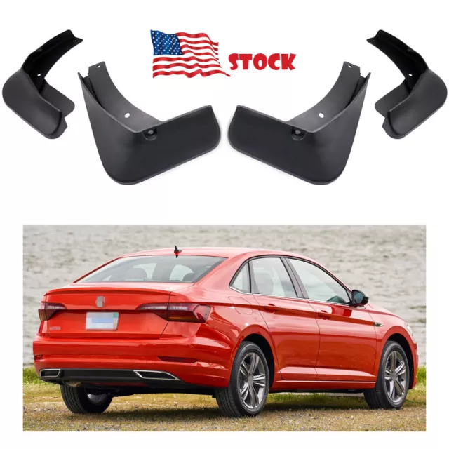 4 Mud Flaps Splash Guards Fender Car Mudguard for VW Jetta Sedan 2019-2022