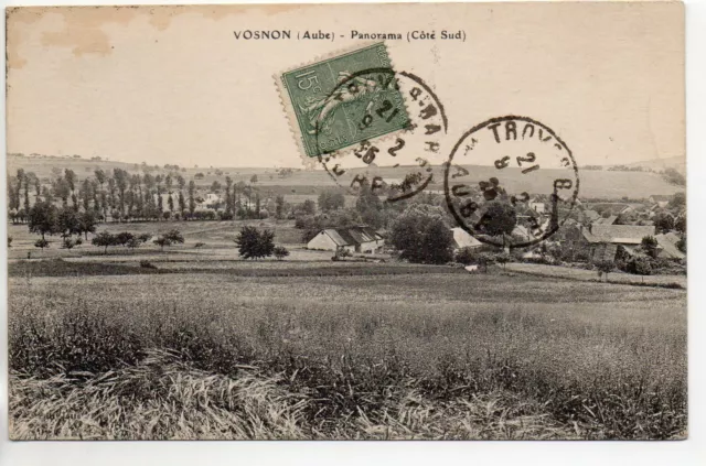 VOSNON - Aube - CPA 10 - panorama