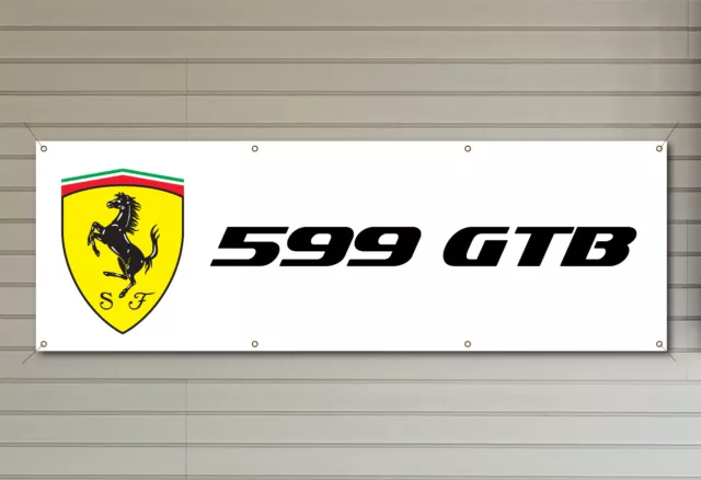 FERRARI CAR LOGO 599 GTB PVC Workshop Garage banner waterproof SIGN 004