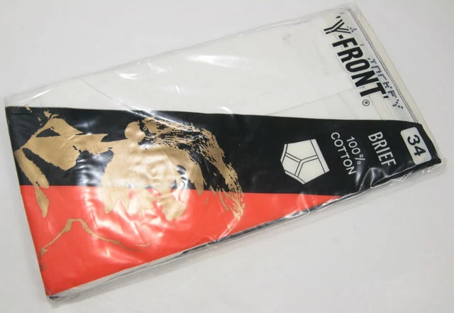 Vintage Jockey International Y Front Briefs 34” 100% Cotton Lyle & Scott NOS