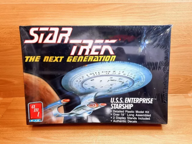 1988 Star Trek U.S.S. Astronave Enterprise - modello AMT - IMBALLO ORIGINALE / SIGILLATO - 1988 Star Trek U.S.S. Astronave Enterprise - modello AMT - IMBALLO ORIGINALE / SIGILLATO -