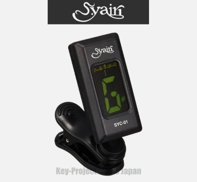 S.yairi SYC-01 Clip-on Chromatic Tuner for Guitar, Bass, Ukulele, Violin New