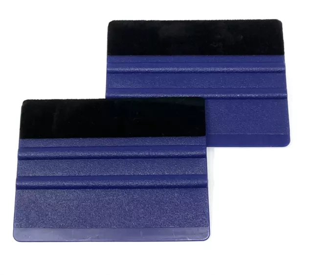 2 X Felt Edge Squeegee - Vinyl Wrap Applicator Wrapping Tool Sign Car Scraper