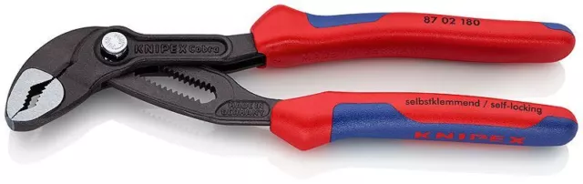 Knipex 87 02 180 Cobra Alta Tecnología Bomba de Agua Pinzas + Ronzal