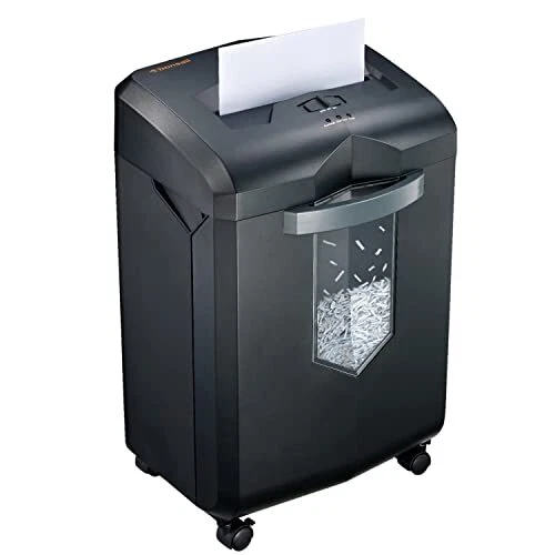 Bonsaii Paper Shredder 18-Sheet 60-Minutes Paper Shredder for Office Heavy Du...