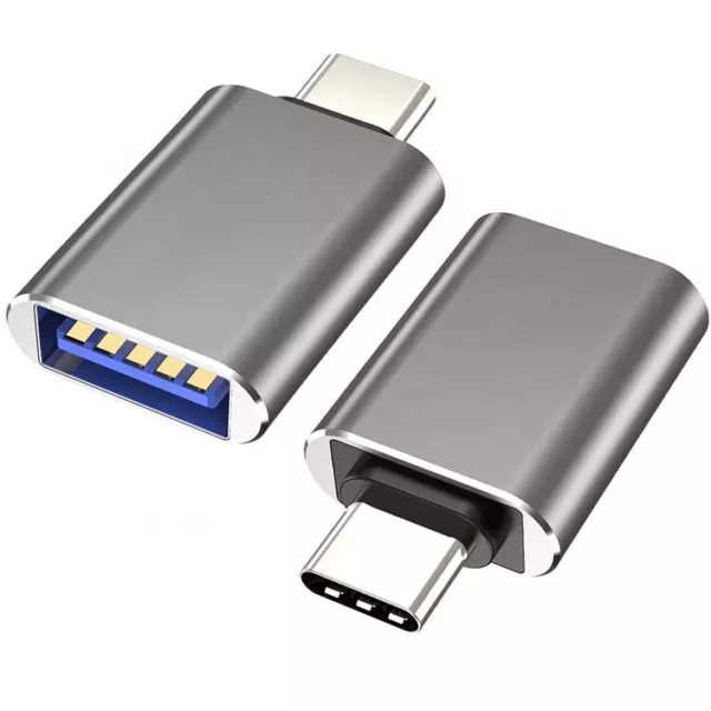 2x USB C Stecker auf USB A Buchse Adapter Hi Speed Konverter für MacBook Pro Laptops