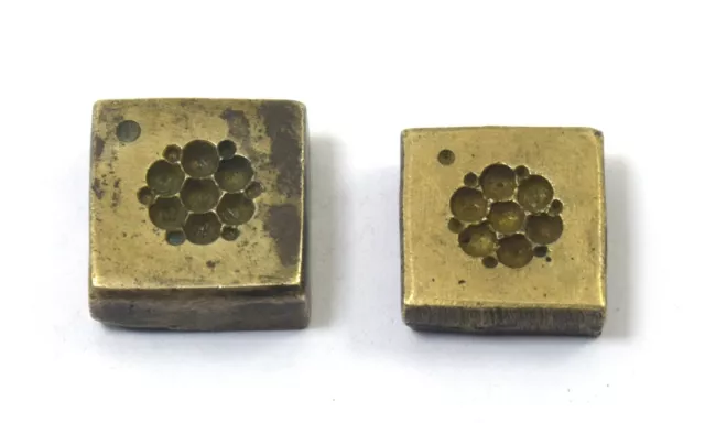 Paire De 2 Beau Indien Oreille Fabrication Outil – Bronze Bijoux Moule. G46-346