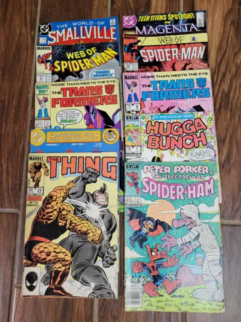 Vintage Comic Book Lot Of 10 Various (See Description) DC Marvel Star Lot D