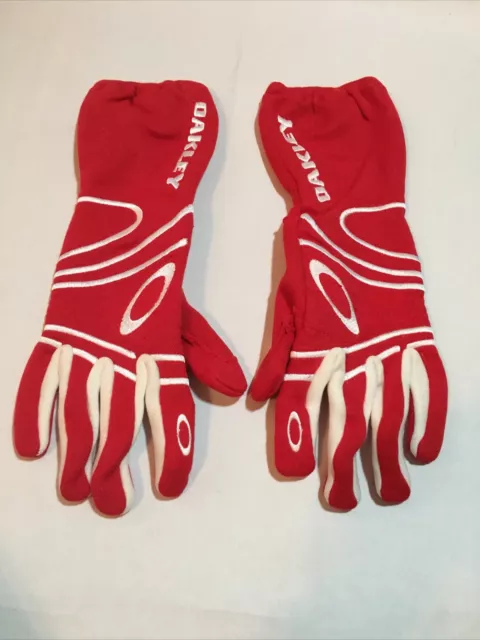 Oakley Racing Gloves Red Large Nomex Driving Fire Retardant FIA SFI Rated FR