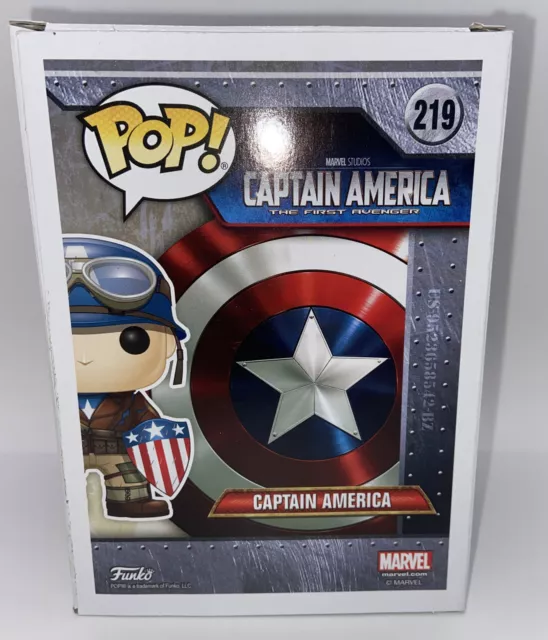 Funko Pop Wwii Captain America Steve Rogers 219 Authentic Exclusive Eccc 2017 3