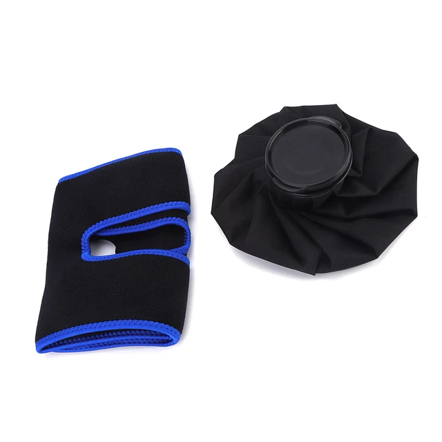 Kit de fisioterapia de compresa de hielo rodilla tobillo tobillo negro 9 pulgadas SG5