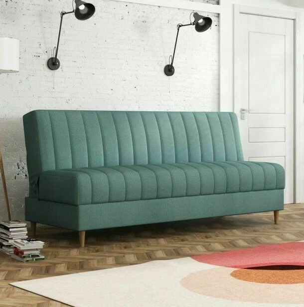 SOFA BED KLARA MINI with Storage Container Sleep Function Fabric Bonell