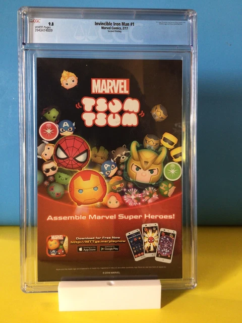 Invincible Iron Man 1 2nd Print CGC 9.8 Ironheart Rare RiRi Marvel 2017 3