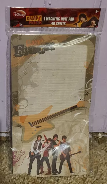 Vintage Disney "Camp Rock" Jonas Brothers / Demi Lovato Magnetic Note Pad