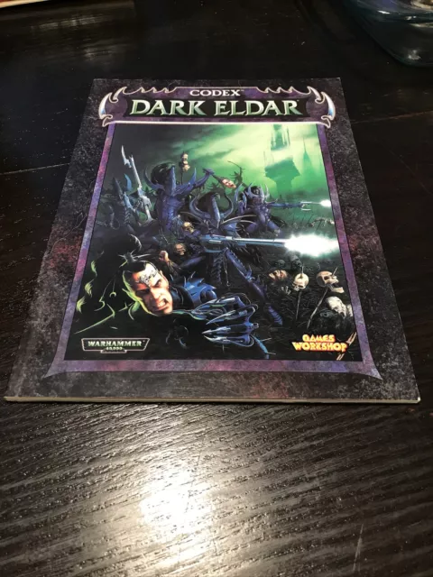 Warhammer 40K Dark Eldar Codex Army Book Paperback OOP 2002