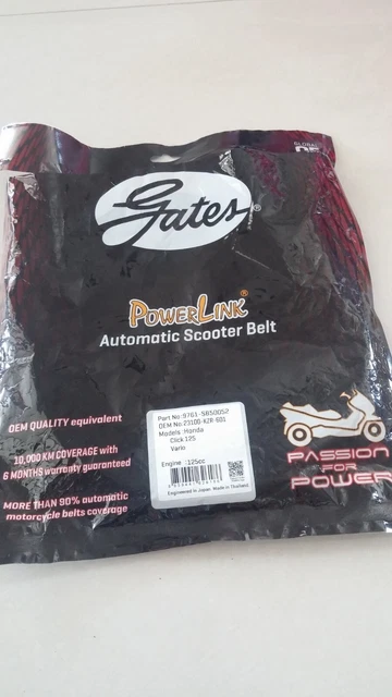 GATES POWERLINK drive belt for 125 cc Honda automatic scooter