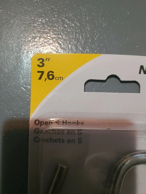 National 3 In. Zinc Heavy Open S Hook N121756 2