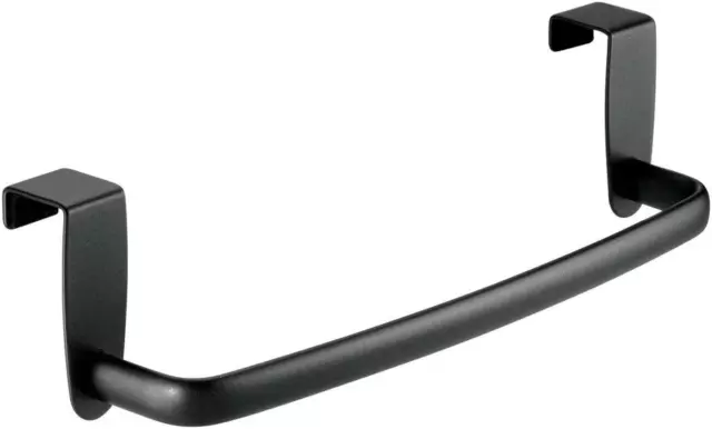 IDesign 57287 Axis Towel Rack, Towel Holder, Over Door Towel Bar, Metal, Matte