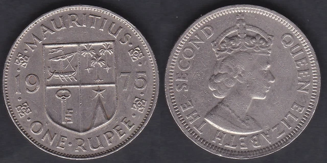 Mauritius   1 Rupee 1975