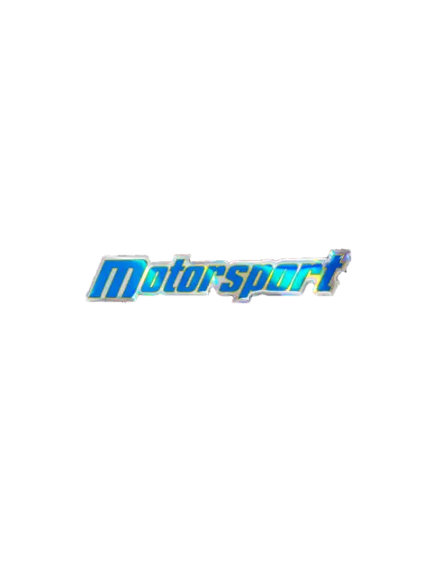 Sticker Adesivo 3D Scritta Motorsport HQ, Blu