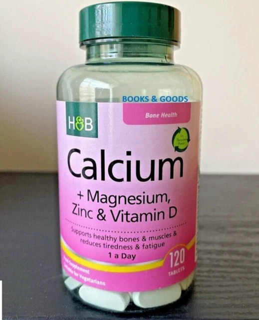 HOLLAND & BARRETT Calcium Magnesium Vitamin D and Zinc 120 Tablets