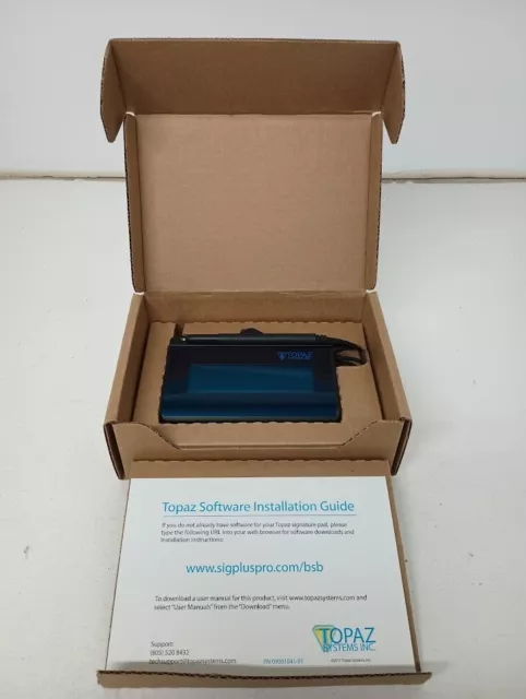 New Topaz SignatureGem LBK462 LCD 1x5 Signature/Capture Pad T-LBK462-BSB-R USB