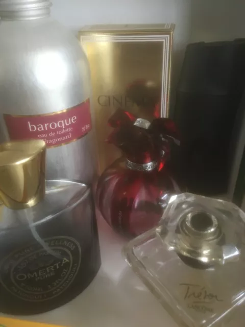 lot de 6 flacons de parfum vides