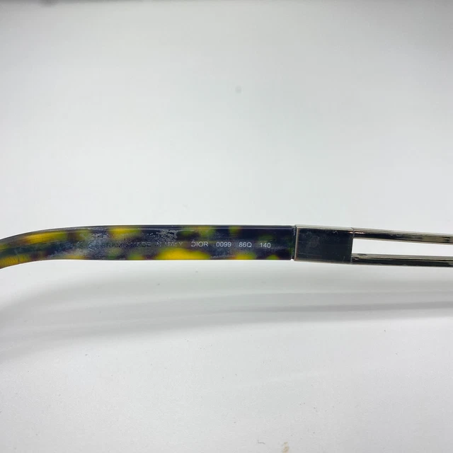 Christian Dior Eyeglasses Frames Rimless Womens Black yellow 54-16 19319 5
