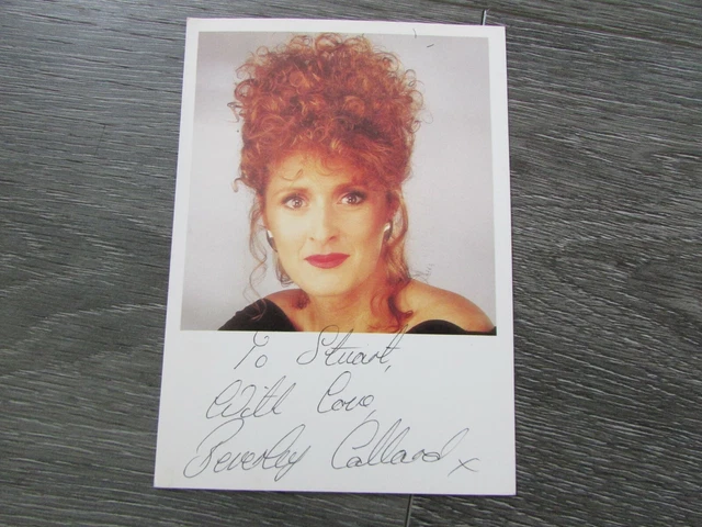 Beverley Callard Liz in Coronation Street Original Hand Signed Promotional Photo