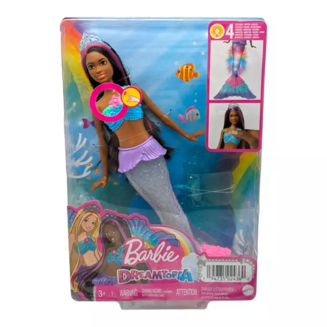 Barbie Brooklyn Zauberlicht Meerjungfrau Puppe (leuchtet), Barbie Dreamtopia