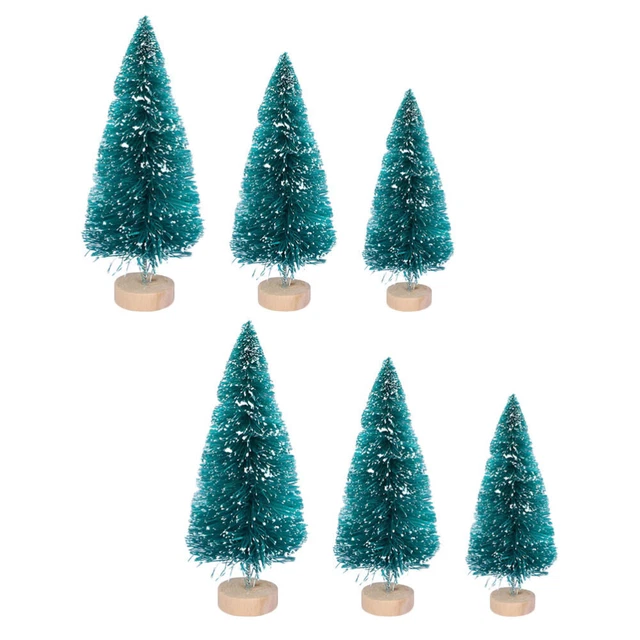 Mini albero di Natale decorazione natalizia spazzola per bottiglia green legni