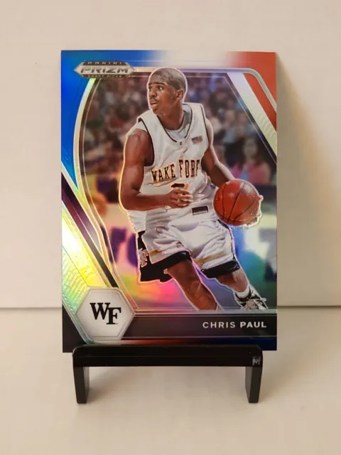 CHRIS PAUL 2021-22 Panini Prizm Draft Picks RED WHITE BLUE  #68 Wake Forest Suns
