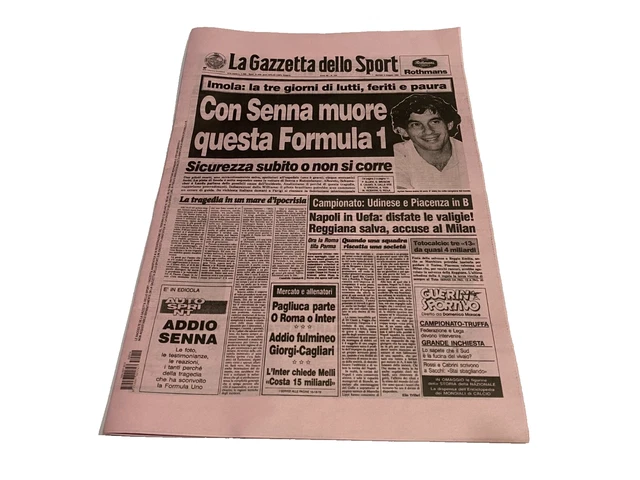 La Gazzetta Dello Sport N°122 Du 26 Mai 1994 - Cyclone Berzin
