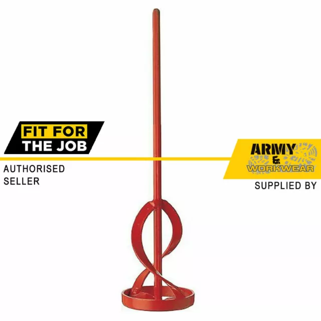 Fit For The Job 40.6cm Trapano Punta Miscelatore Pala Impastatrice Pittura Steel