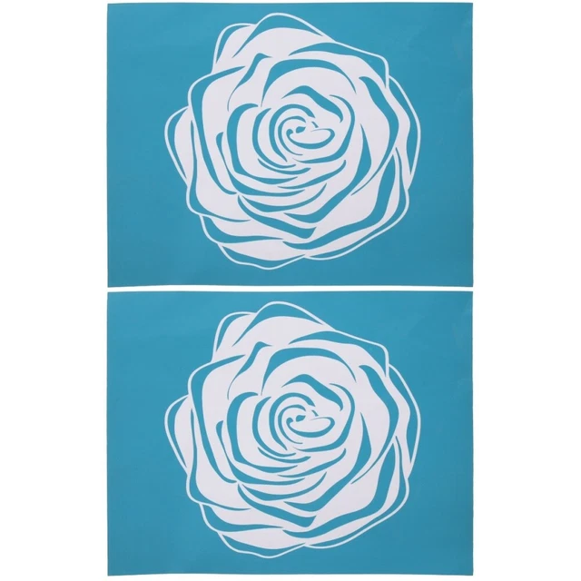 2x Handwerk Zarte Zeichen Schablone Für DIY Druck Hause