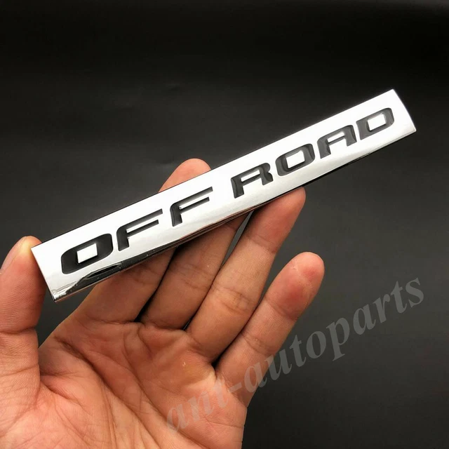 Metal Chrome OFF ROAD Car Trunk Fender Emblem Badge Decals Sticker 4X4 SUV