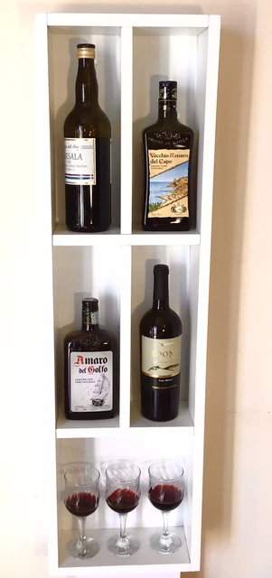 Credenza Con Cantinetta HOMCOM - 103x34x80cm, Bianco, Legno Massiccio - Foto 9