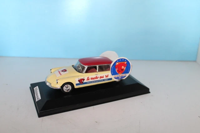 Peugeot 203 Publicitaire La Vache Qui Rit - Aquavit 1/43, Véhicule Commercial, Bleu/crème