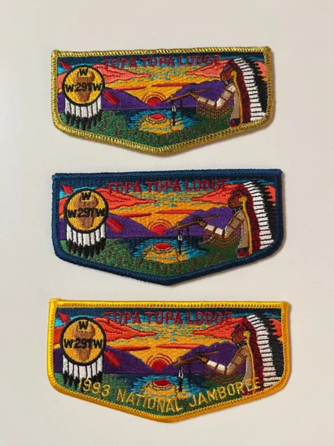 OA 291 Topa Topa Lodge Flap Lot S50 S51 S53 1993 National Jamboree