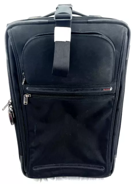 Tumi 22002D4 Black Rolling 22" Canvas Wheeled Suitcase Carry-On Luggage