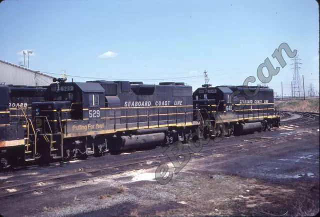 Seaboard Coast Line 529-1640 (GP38-2-GP40-2) Richmond, Va. 1980 - Kodachrome