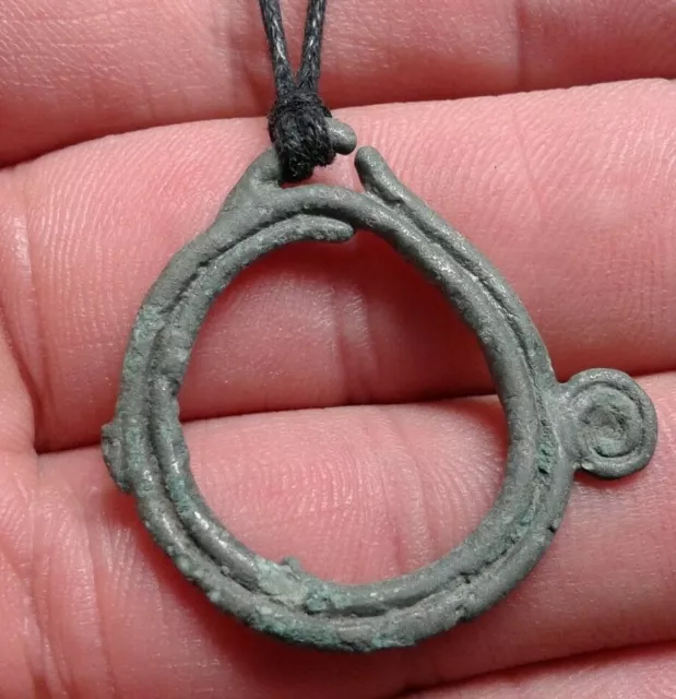 Ancient Celtic Bronze Amulet 5th-1st cent BC