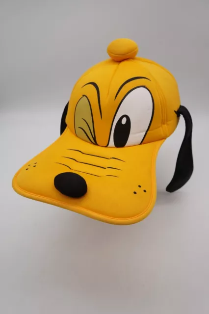 Disney Parks Pluto Hat Cap Foam 3D Face with Floppy Ears Adult Size
