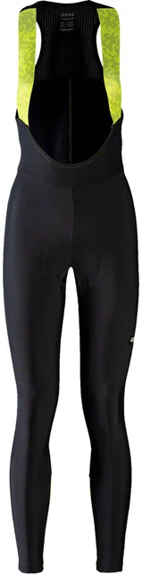 Gore Progress Thermo Bavaglino Collant Nero/Neon Giallo Donna Piccolo