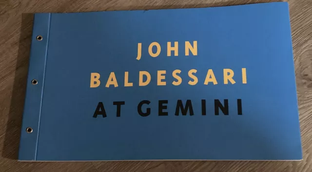 John Baldessari At Gemini 2007 Catalog Book Noses & Ears Ect Rare John Baldessari At Gemini 2007 Catalog Book Noses & Ears Ect Rare