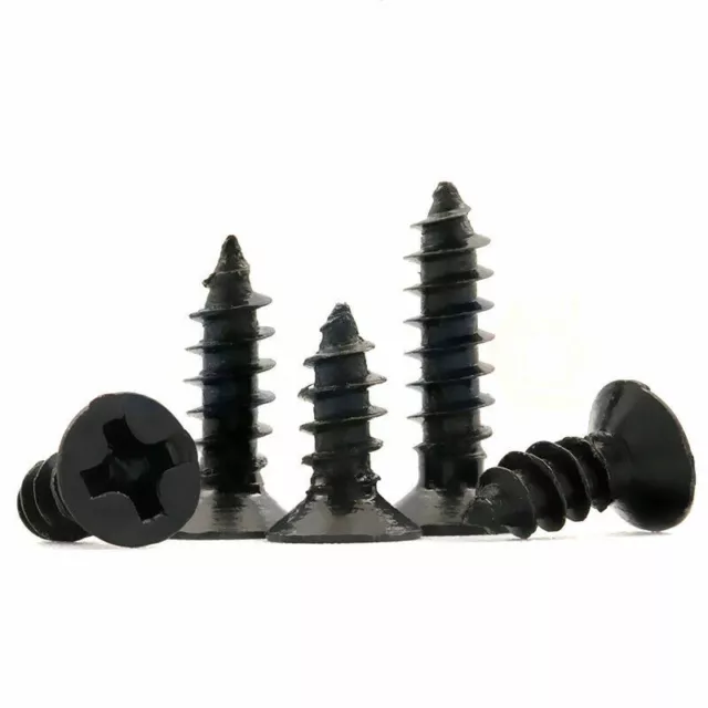 10PCS M2 M3 Small Cross Phillips Flat Countersunk Head Self-tapping Wood Screw